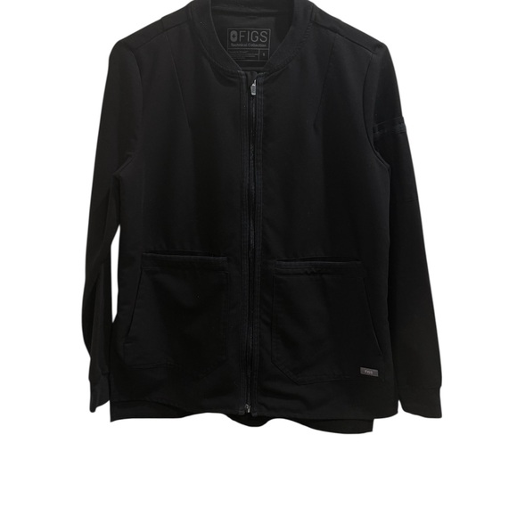 FIGS Bellery Black Scrub Jacket Full Zip Technical Collection (S) W18SW1007 - Picture 5 of 10